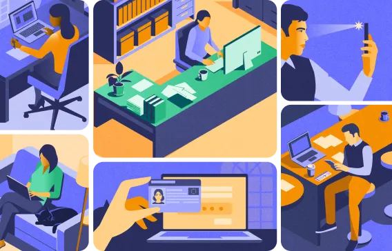 Workplace verification illustration